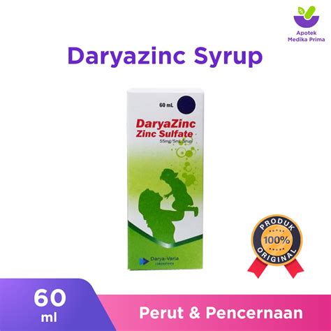 Jual Daryazinc Syrup 60 Ml Shopee Indonesia