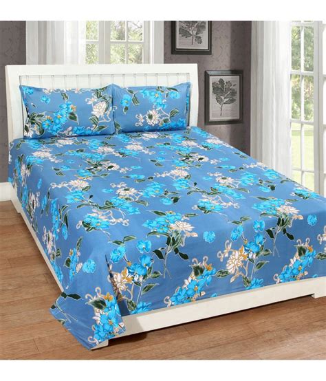 Exotic King Cotton Multicolor Floral Bed Sheet Buy Exotic King Cotton