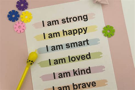 35 Positive Affirmations For Kids * Nicole Gwen