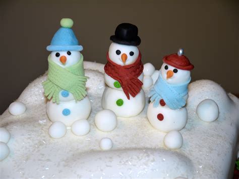 Snowman Christmas Cake Traditional Fruit Cake Covered With Marzipan And ...