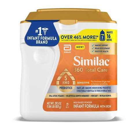 Similac Total Care Sensitive Non Gmo Powder Infant Formula Oz