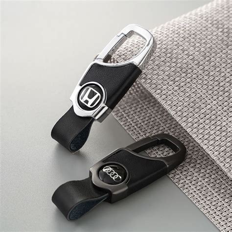 [ HONDA ] Personalized Leather Car Keychain Anti Lost Key Chain Pendant ...