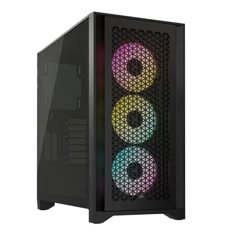 Gabinete Corsair Icue D Rgb Airflow Tg Mid Tower Black Rocket Hard