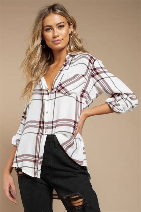 Need You Always White Flannel Shirt Flannel Outfits Womens Flannel