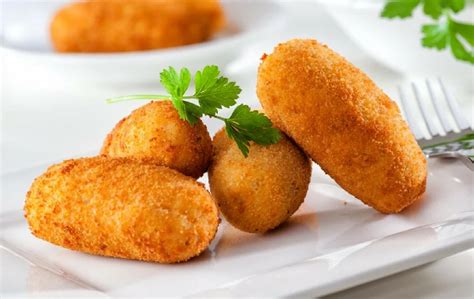 Croquetas de papa con jamón y queso Cocina Delirante