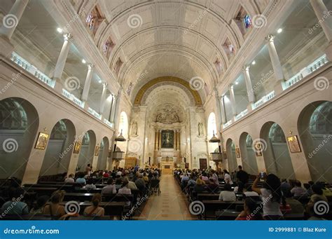 Interior of Fatima church stock image. Image of portuguese - 2999881