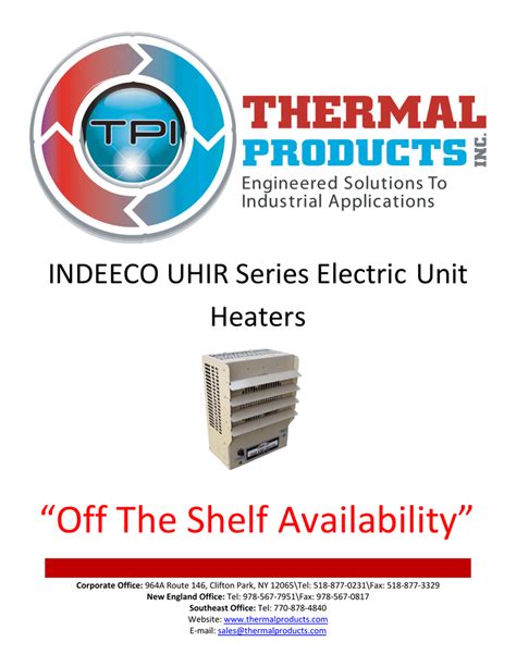 Indeeco Electric Cabinet Unit Heater | Cabinets Matttroy