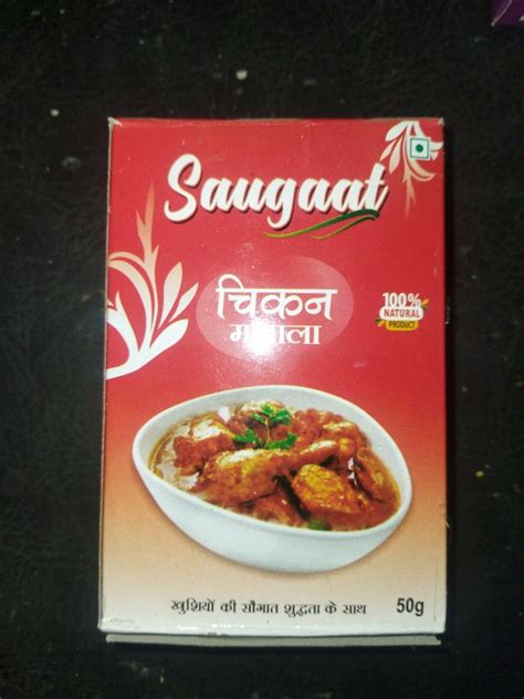 Saugaat Chicken Masala Packaging Size 50 G Packaging Type Box At