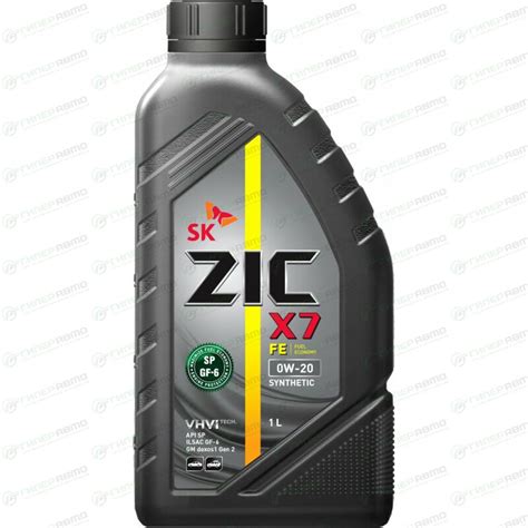 Масло моторное ZIC X7 FE 0w20, синтетическое, API SP, ILSAC GF-6, для ...