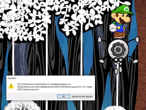 Emulator Issues 12229 Paper Mario Ttyd Periodically Crashes With Dx12