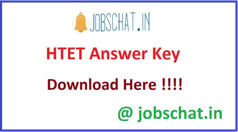 Htet Answer Key Out Haryana Tet Cut Off