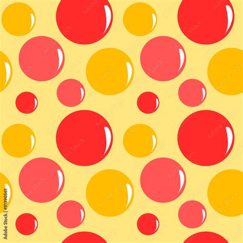 colorful cartoon bubbles seamless vector pattern background ...