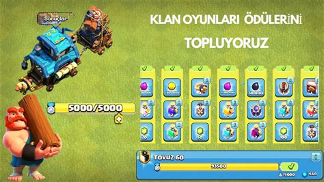 Klan Oyunları Ödülerini topluyoruz 4 Hesabda CLASH OF CLANS YouTube