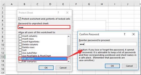 How To Allow Edit Objects In Protected Worksheet In Excel