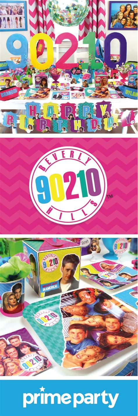 Beverly Hills 90210 Birthday Party Supplies Perfect For 30th 40th 50th Birthday And