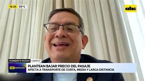 Video Plantean Reducción Del Precio Del Pasaje Abc Noticias Abc Color