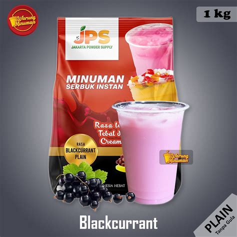 Jual JPS PLAIN Blackcurrant 1 Kg Bubuk Minuman Tanpa Gula Powder