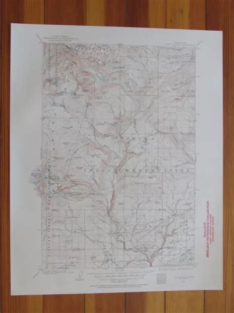 CARTE ORIGINALE VINTAGE USGS Topo Mount Adams Washington 1956 EUR 39 33