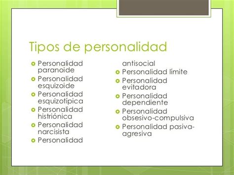 Tipos De Personalidad