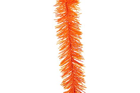 Orange Tinsel Garland