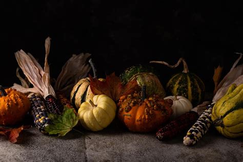 Premium Photo Autumn Still Life With Pumpkin