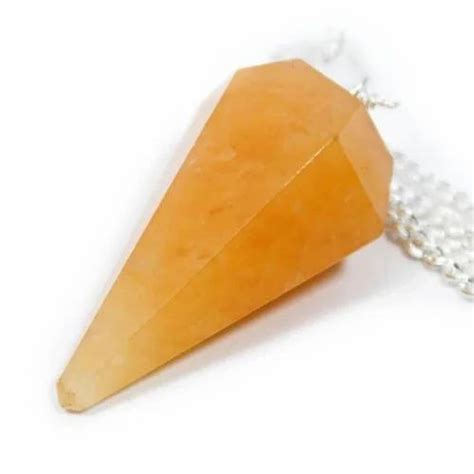 YELLOWW AVENTURINE PENDULUM At Rs 74 Piece Gemstone Pendulum In