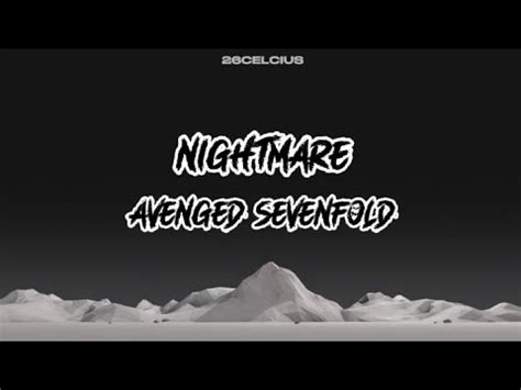 Avenged Sevenfold Nightmare Lyrics Music YouTube