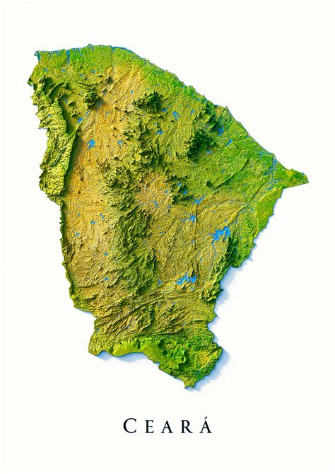 Relevo Do Ceará - Mapa de Relevo do Ceará