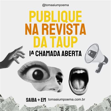 Encerrado Revista Taup Chamada Conto Cr Nica Ensaio Poesia