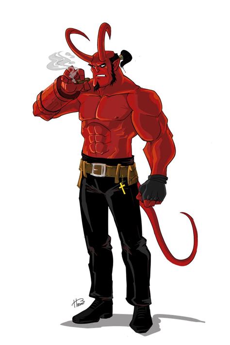 Hellboy By Ferroconcrete247 On DeviantArt Hellboy Comic Superhero