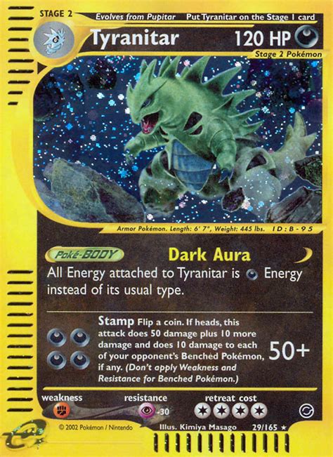 Tyranitar 29 Expedition Base Set 2002 Pokemon Card