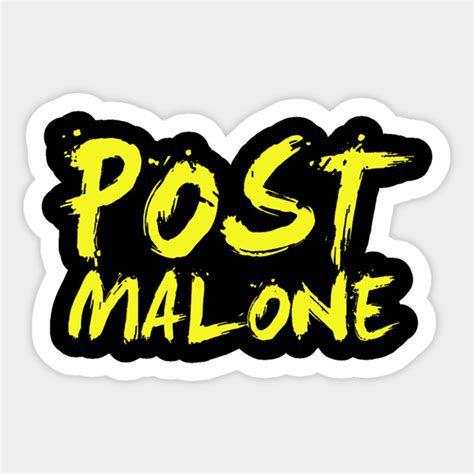 Post Malone logo - Logo - Sticker | TeePublic