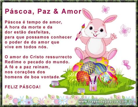 Frase Com Amor Feliz Páscoa Mensagem Carinhosa