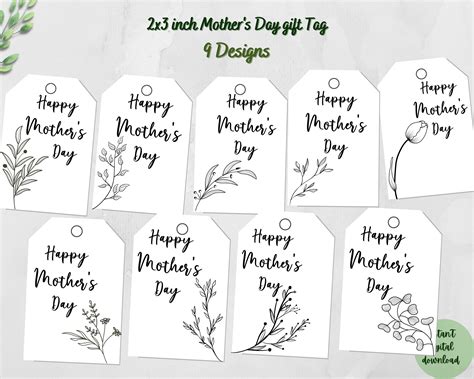 Mother's Day Gift Tags | Printable Mom Tags | Tags for Moms Day
