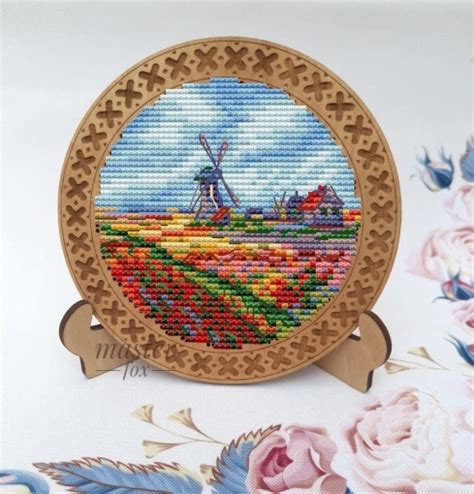 Champs De Tulipes En Hollande Cross Stitch Pattern Code Ncs Nana