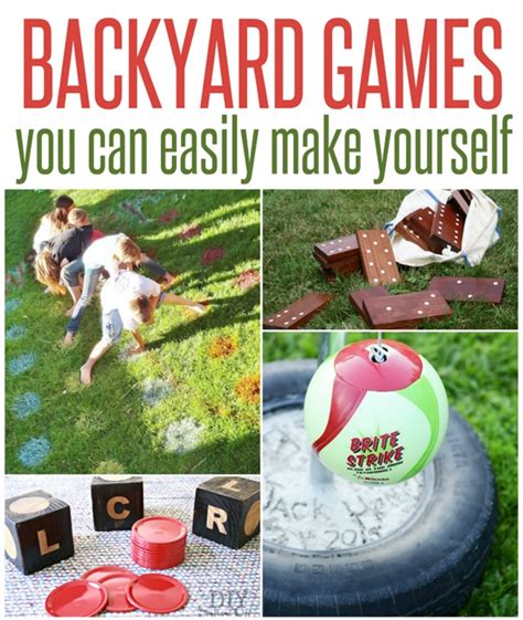 Five Fun Outdoor Games to Make this Weekend - Infarrantly Creative