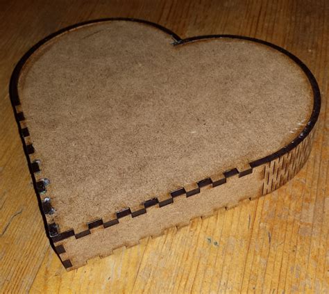 Laser Cut Wooden Heart Box Template Svg File Free Download