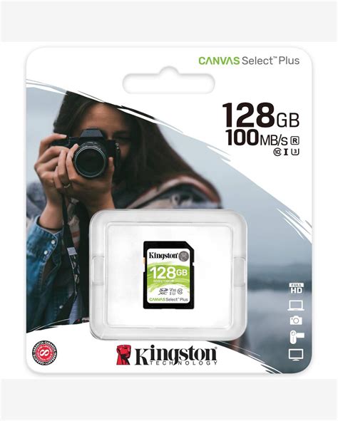 Riachuelo Cartão de Memória SD 128GB Classe 10 Canvas 100MBs Kingston