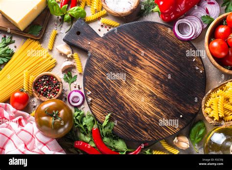 Minced meat, pasta and vegetables Stock Photo - Alamy