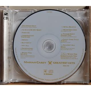 CD DUPLO MARIA CAREY 2001 GREATEST HITS PRIMEIRA TIRAGEM Shopee