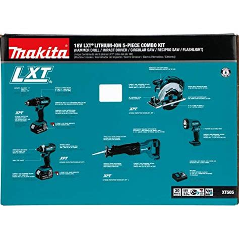 Makita Xt505 18v Lxt® Lithium Ion Cordless 5 Pc Combo Kit 3 0ah On