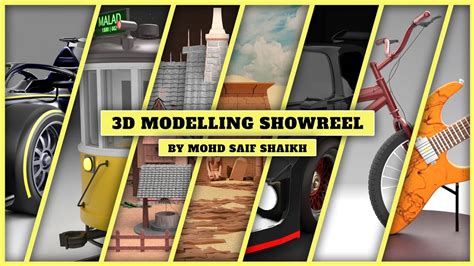 3D Modelling Texturing Showreel By Saif Shaikh YouTube