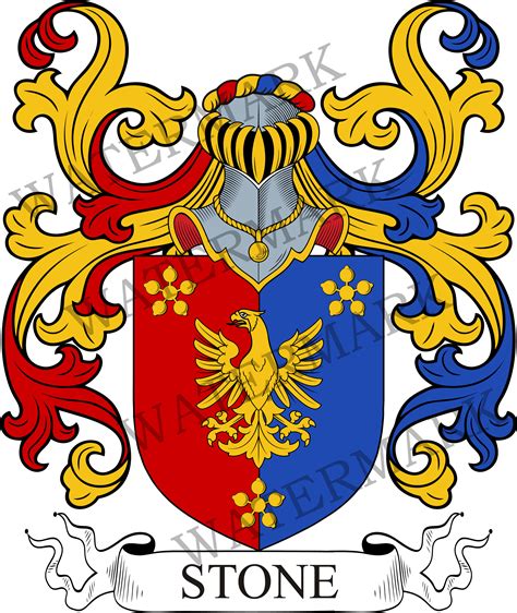 Stone Family Crest Digital Download Stone Coat of Arms JPG File ...