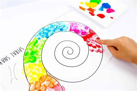 Printable Spiral Snake Mobile Craft - Arty Crafty Kids