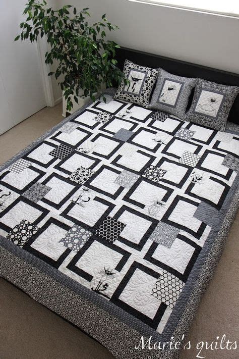 382 Best Black And White Quilts Images Black White Quilts Quilts Quilt Patterns