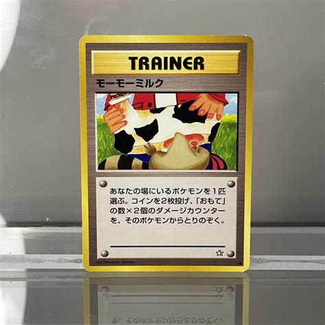 Moo Moo Milk Banned Artwork Trainer Neo Genesis Pokemon Japanese Card Values Mavin