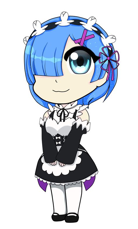 Chibi Rem By Lixdhedgehog On Deviantart