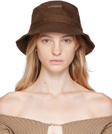 Jacquemus Brown Le Raphia Le Bob Gadjo Bucket Hat Ssense