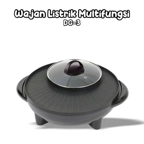 Jual Alat Panggang Electric Multifungsi 2 In 1 BBQ Korean Grill Hot Pot Shopee Indonesia