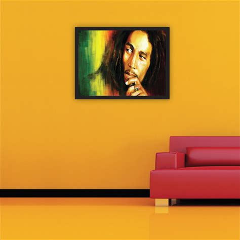 Quadro Decorativo Banda Bob Marley Música Moldura R048 Elo7